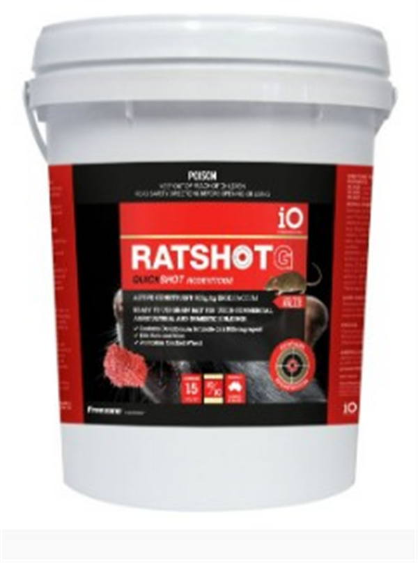 IO Ratshot QuickShot Grain 15kg RED