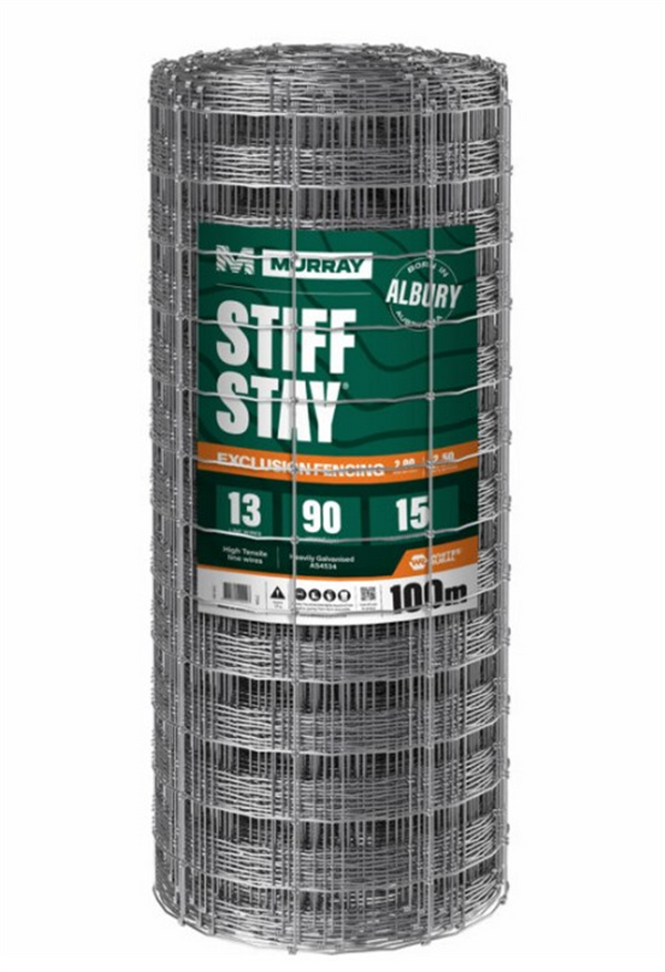 Wire - Murray Stiff Stay 13/90/15 x 2.8mm - Hinged Apron -100m