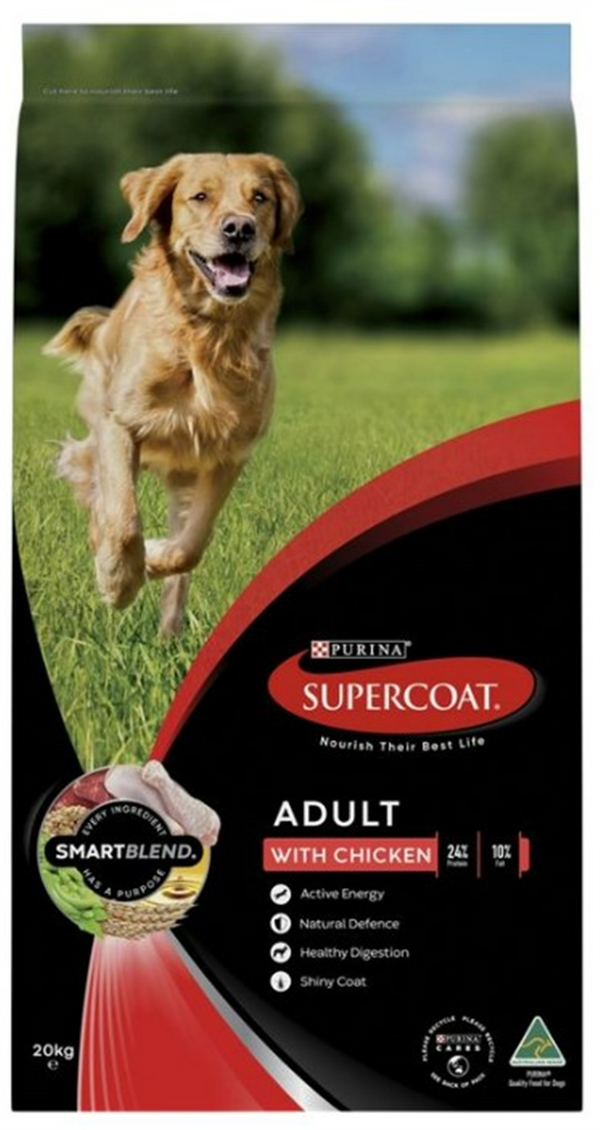 Dog Food - Supercoat Adult Dog Chicken 20kg