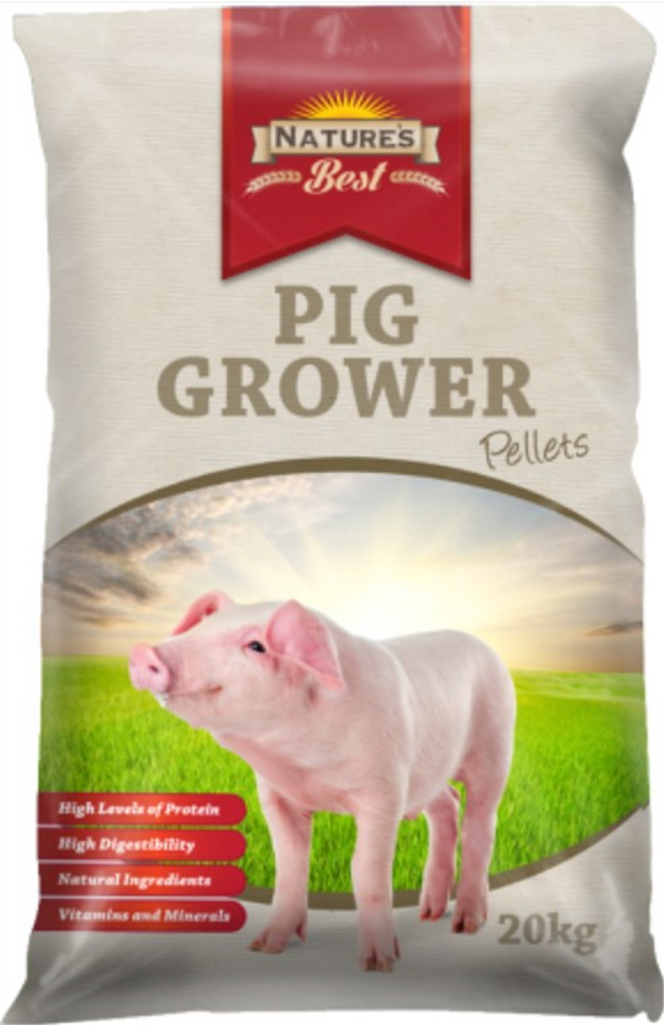 Natures Best Pig Grower Pellets 20Kg