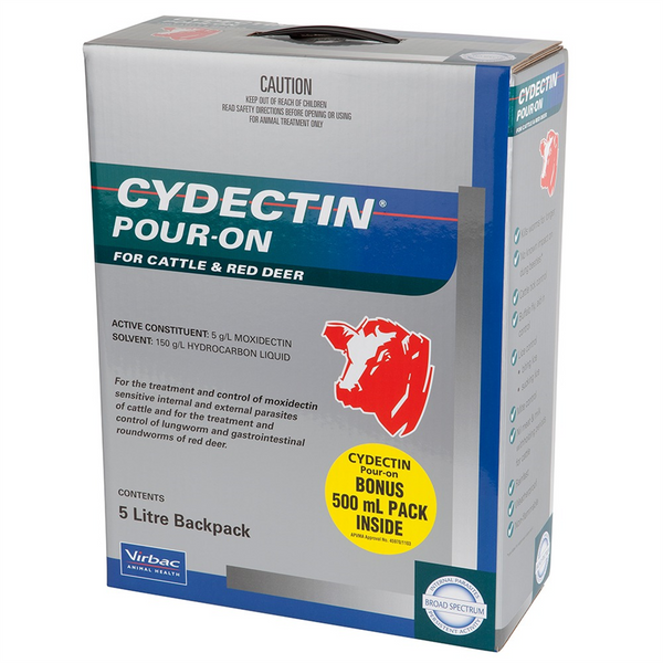 Virbac Cydectin Cattle Pour-on 5ltr