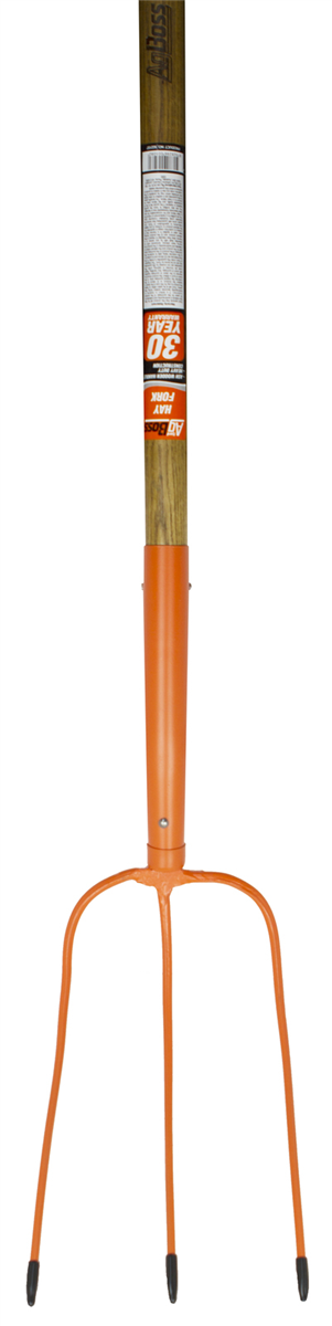 AgBoss Hay Fork - 3 Prong - Wooden Handle