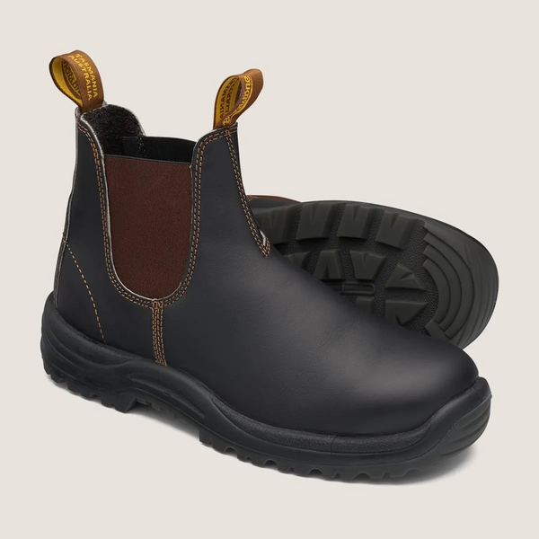 Boots Blundstone - Stout Brown Elastic Side - V Cut - Safety