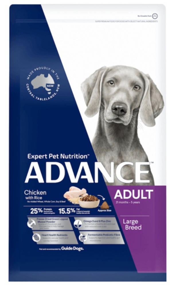 Advance -  Adult Large Breed Dry Dog Food Chicken with Rice 20kg