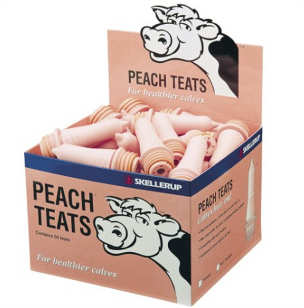 Calf Teat Peach/Pink Threaded