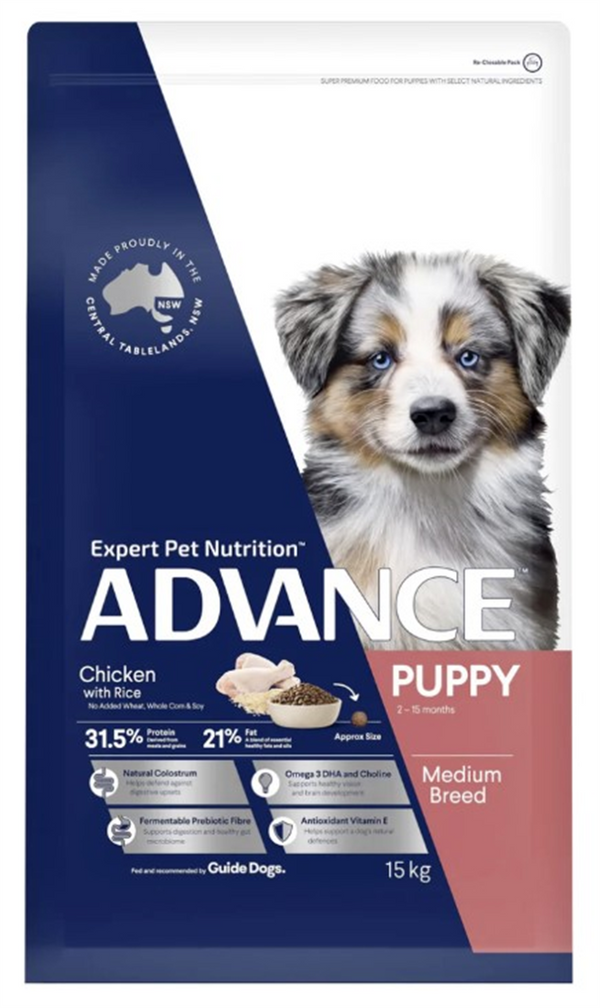 Advance Puppy Plus Growth - Medium Breed - Chicken 15kg