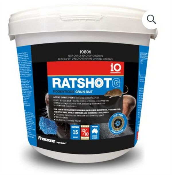 iO Ratshot Grain Bait 15kg BLUE