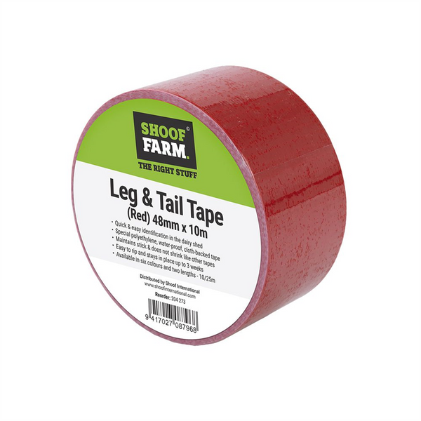Leg & Tail Tape 48mm x 10m Red