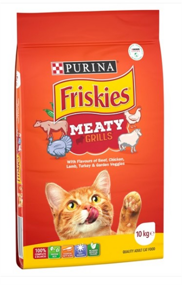 Cat Food - Friskies Adult Meaty Grills 10kg