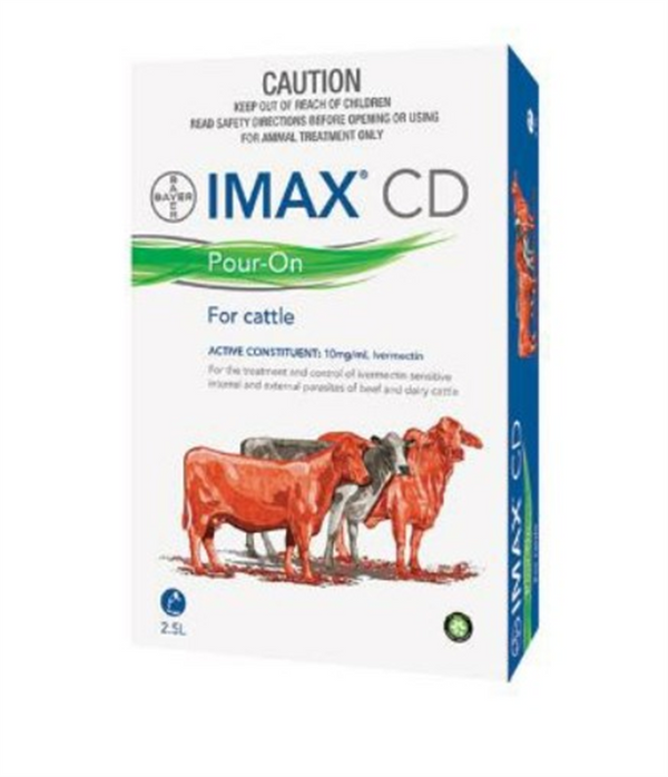 Bayer Imax CD Pour-On Cattle 2.5ltrs