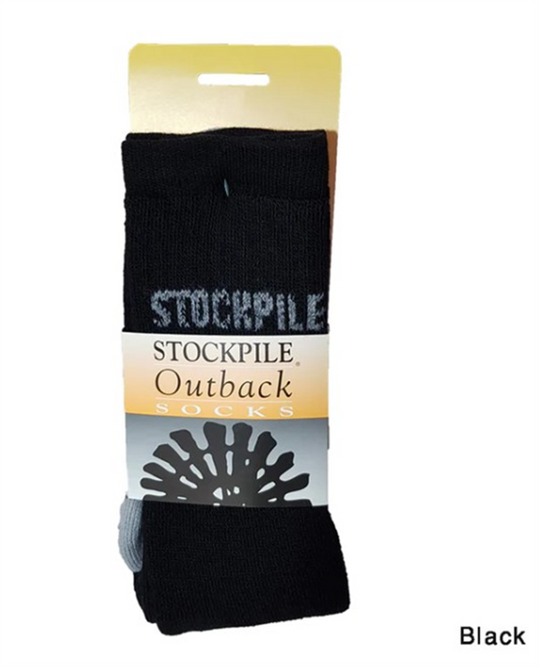 Socks Stockpile Spin FX Black Size 2-8