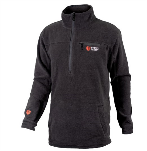 Stoney Creek - Quarter Zip Top - Black - XLarge