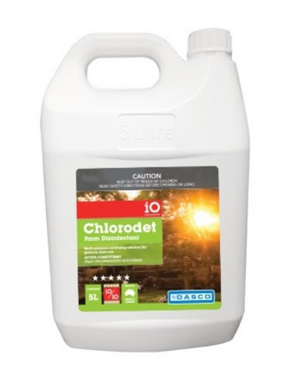 iO Chlorodet Farm Disinfectant 5ltrs