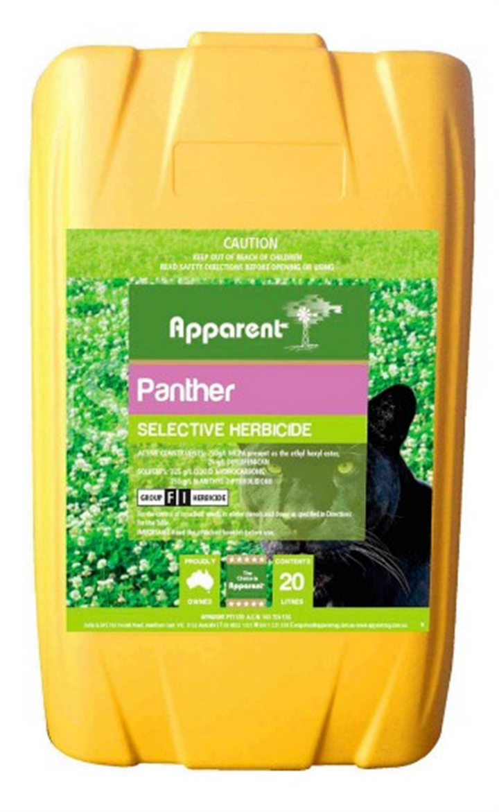 panther herbicide Apparent Panther (DFF & MCPA) 20ltrs – Yolla Co-Op
