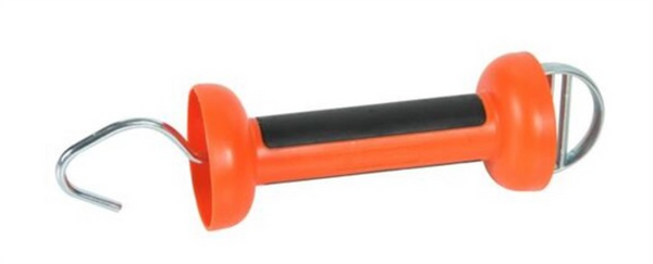 Premium gate handle with comfortable rubber grip handle for rope and bungy.