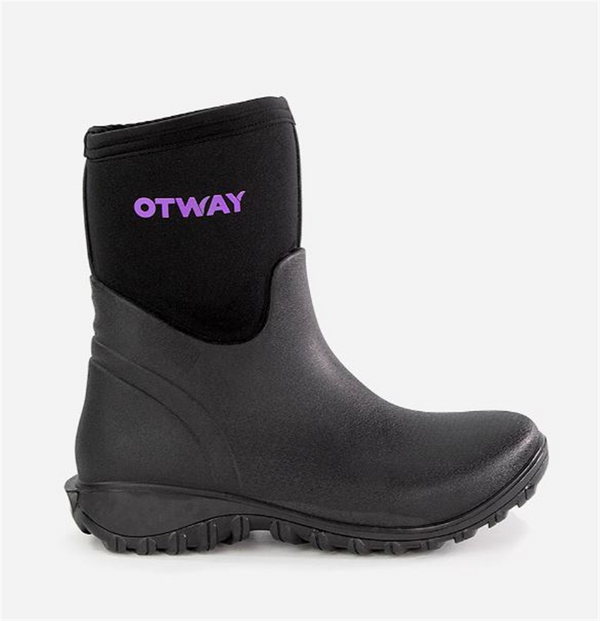 Otway Womens - Gumboots Super Lite Mid - Black