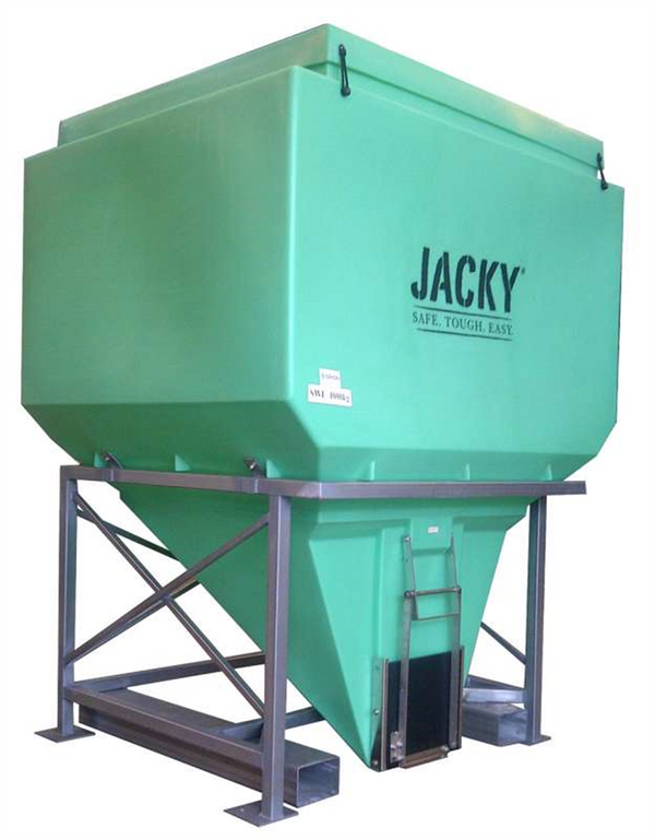 Jacky Bin - Squat with Side Discharge 1730ltr