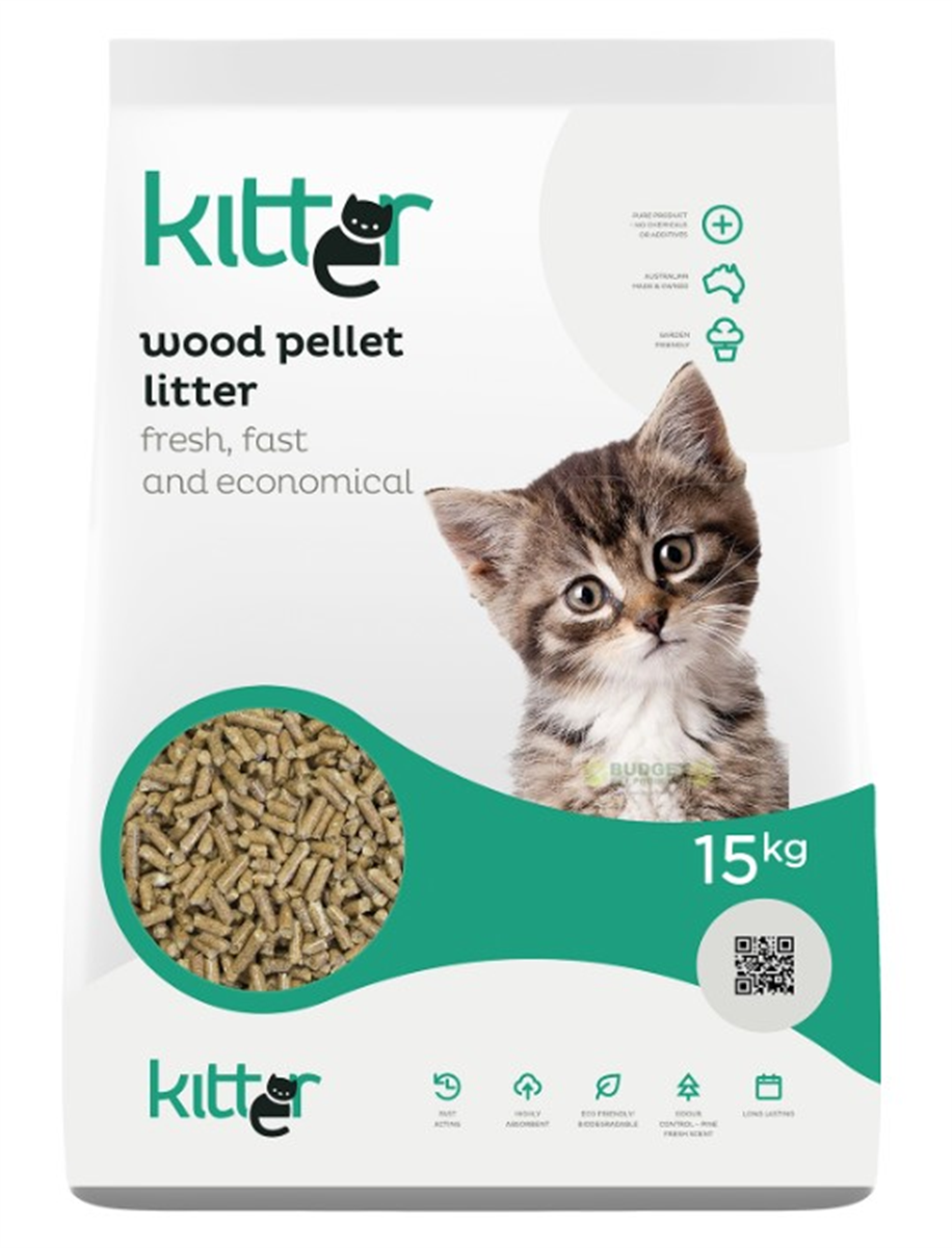 Kitter - Wood Pellet Litter - 15kg – Yolla Co-Op