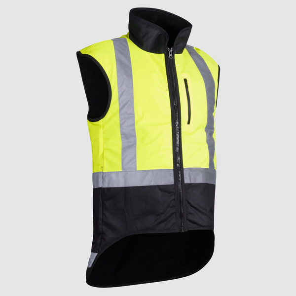 Styx Mill - Vest Fur Lined Oilskin - Yellow