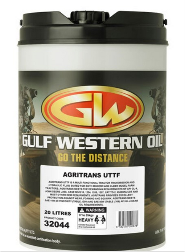 Gulf Western  Agritrans 10W20 Oil 20ltr