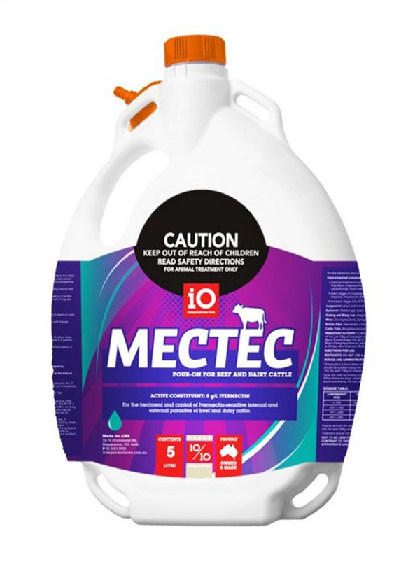 iO Mectec Cattle Pour On 5ltr