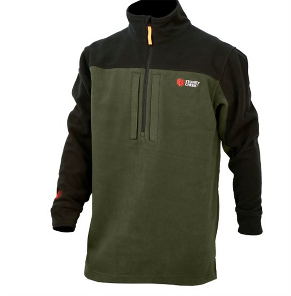 Stoney Creek - Windproof Twin Zip Top - Black/Bayleaf - XL