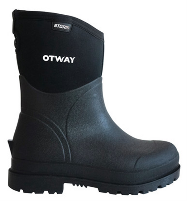 Gumboots - Otway Storm Hybrid Short Black 11