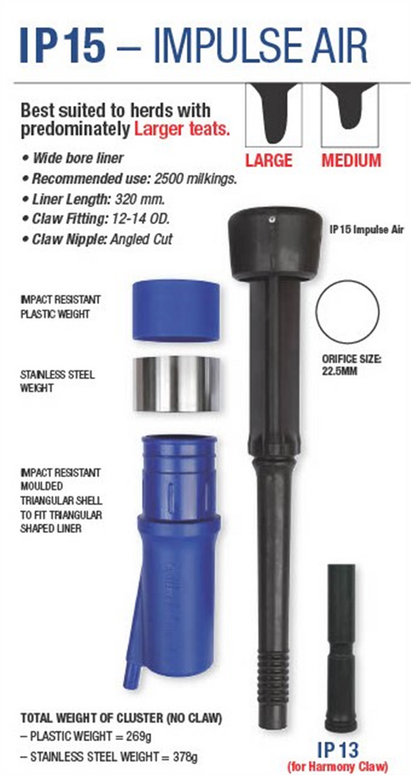 Milk Liner - Impulse IP15UHV Vented