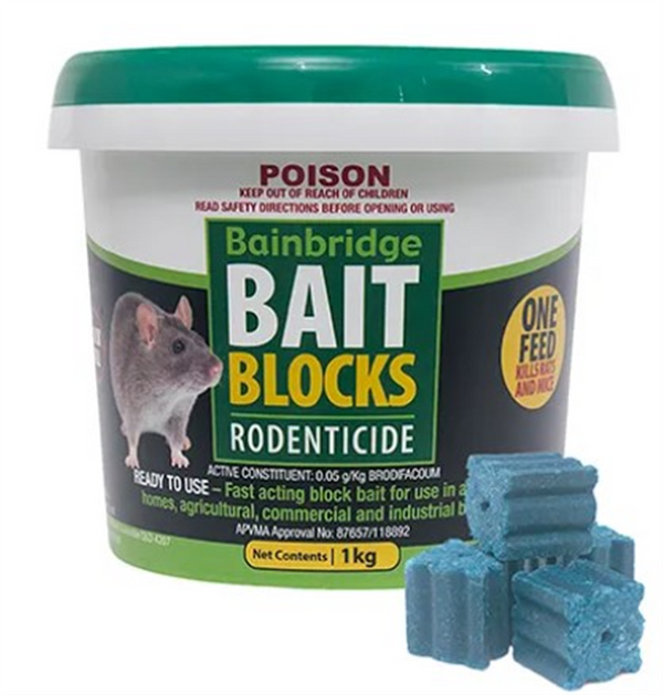 Bainbridge Rodent Bait Blocks 1kg