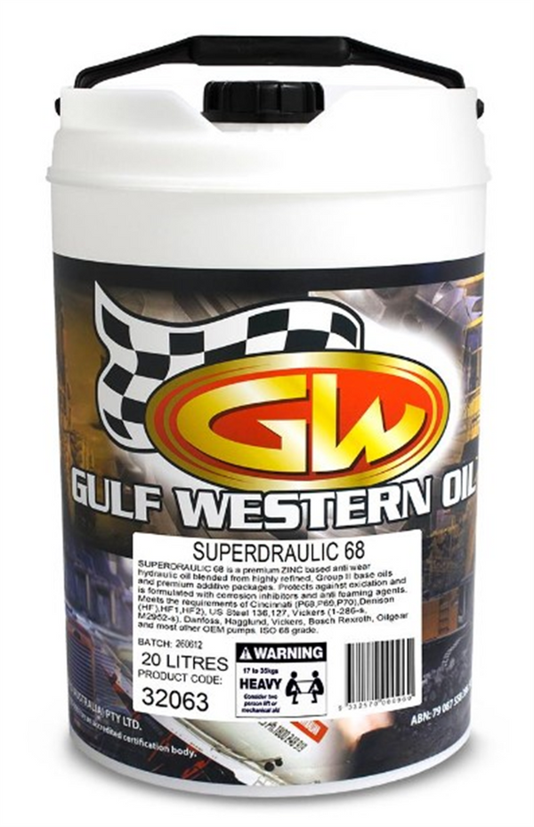 Gulf Western 20L Hyd Pump Oil 68