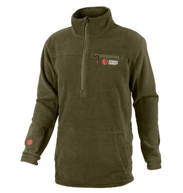 Stoney Creek- Quarter Zip Top - Bayleaf - 2XLarge