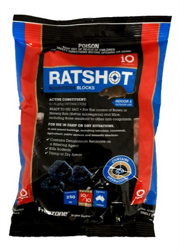 Ratshot Blocks 250gm BLUE