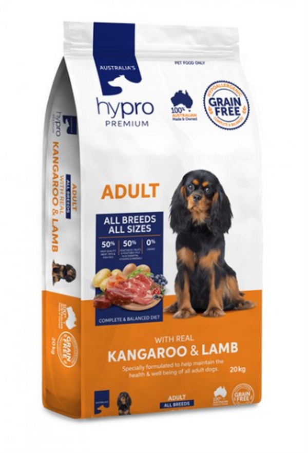 Dog Food - Hypro Premium Adult Kangaroo & Lamb 20kg