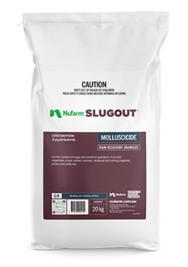Slugout Slug & Snail Bait 20kg (Metaldehyde)