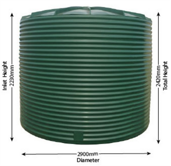 14 100ltr Corrugated Poly Water Tank