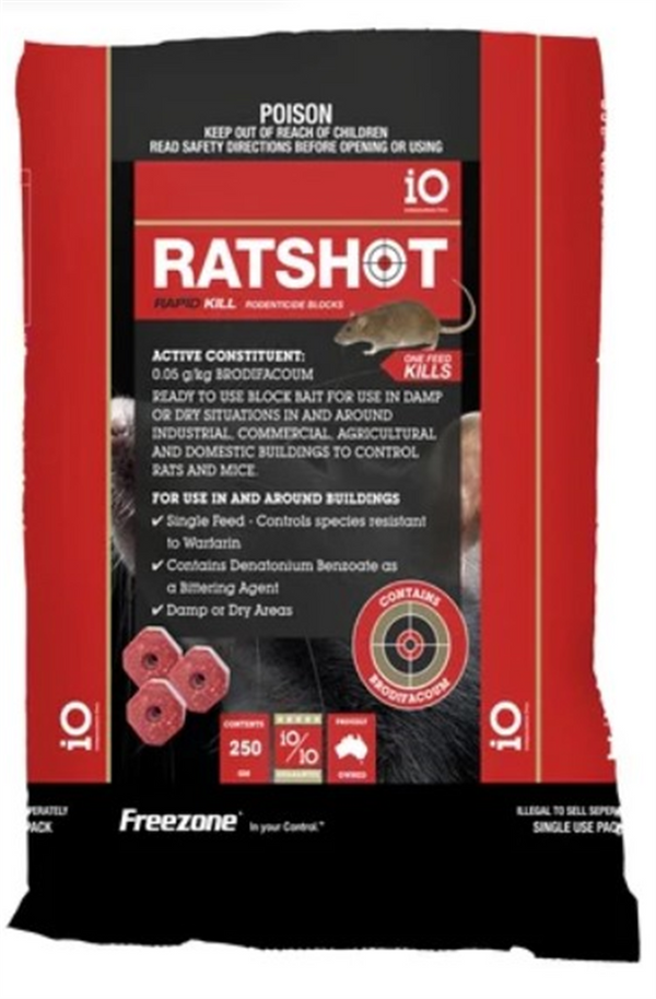 Ratshot Rapid Kill Block 250g RED