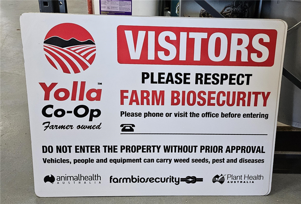 Biosecurity Sign