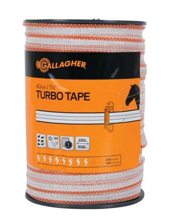 Gallagher TurboTape Orange Edge 200m