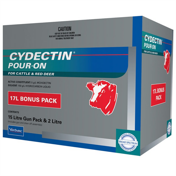 Cydectin Pour-On 17ltr  -  Gun Pack