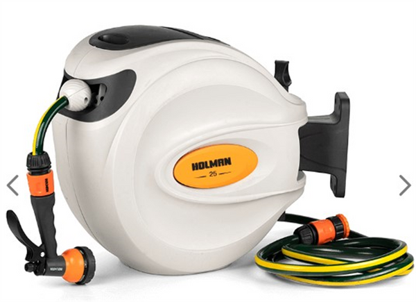 Holman Auto Rewind Hose Reel with 25m Hose