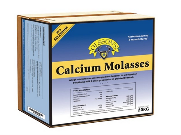 Lick Block - Olssons Calcium Molasses + Sel 20kg