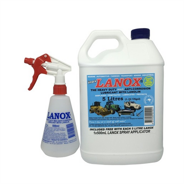 Lanox MX4 Lanolin Lubricant 5ltr with Applicator