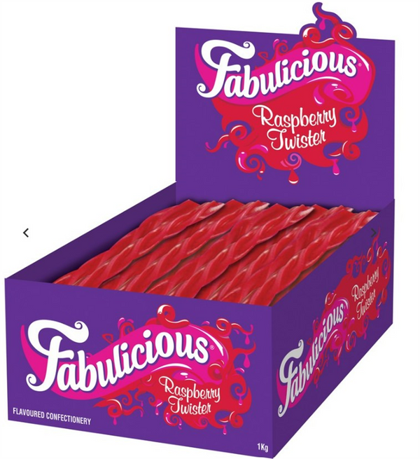 Fabulicious Raspberry Twisters 1kg