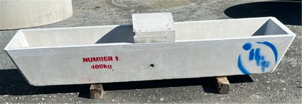 HCP Concrete Trough - No.1 - 2.4m x 650mm/360lt Rectangle
