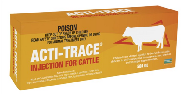 HRC Acti-Trace Injection for Cattle  500ml