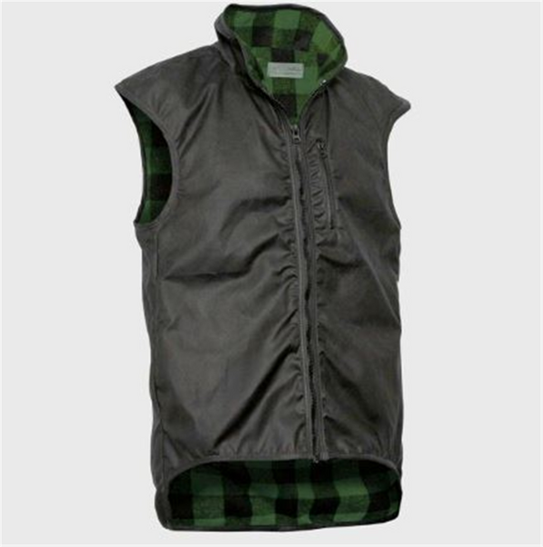 Styx Mill - Vest Wool Lined Oilskin - Province Green