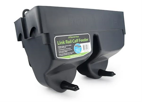 Calf Feeder - Link Rail 2 Place w/ Flow Teats - 10ltr