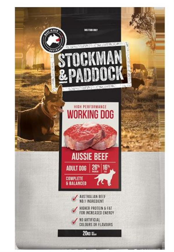 Dog Food - Stockman & Paddock Working Beef 20kg