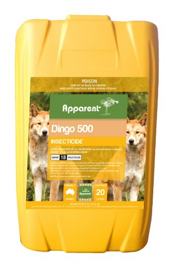 Apparent Dingo Chlorpyrifos 500 20ltr