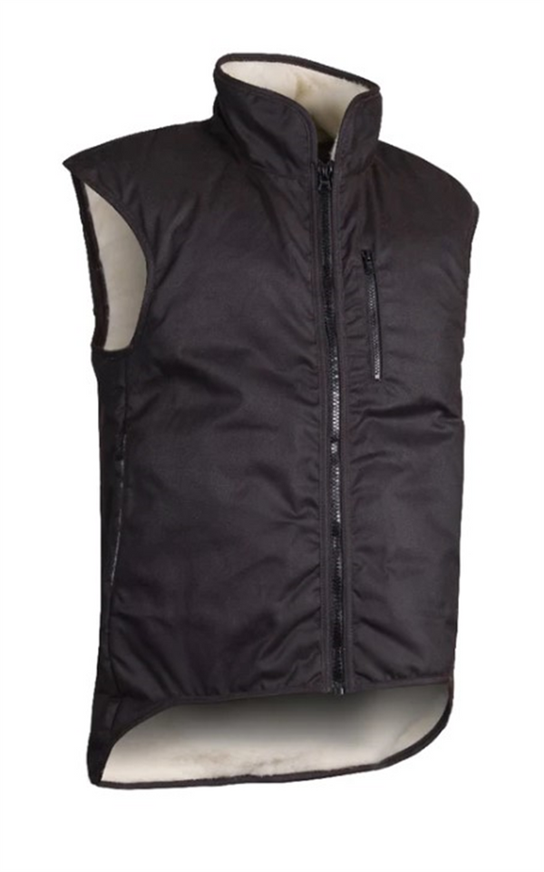 Styx Mill - Oilskin Vest - Brown Wool Lined - Medium